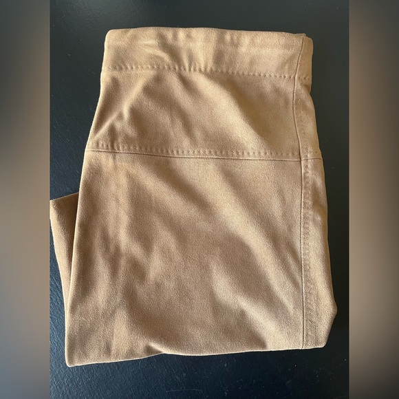 Tan Max Studio Vegan Washable Faux Suede A-Line Mini Skirt - Picture 15 of 15